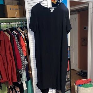 Stephanie Andrew’s Black Midi Dress